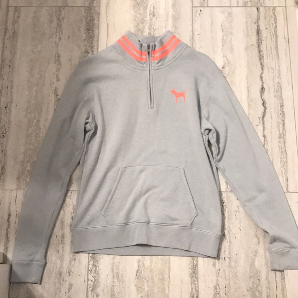 Pink Victoria’s Secret quarter zip